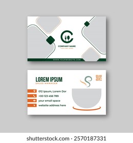 Food business card design template