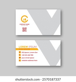 Food business card design template