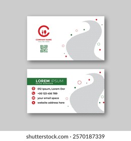 Food business card design template