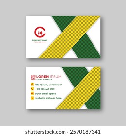 Food business card design template