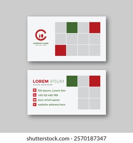 Food business card design template