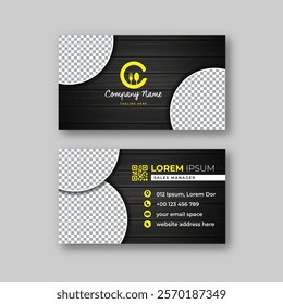 Food business card design template