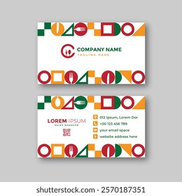 Food business card design template