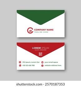 Food business card design template