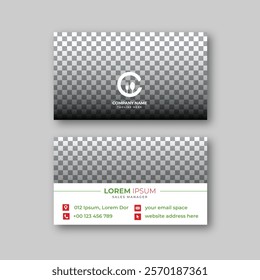 Food business card design template