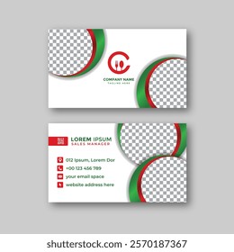 Food business card design template