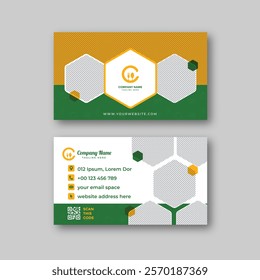 Food business card design template