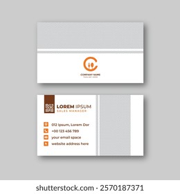 Food business card design template