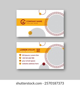 Food business card design template