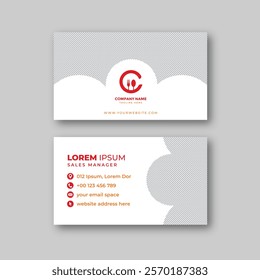 Food business card design template