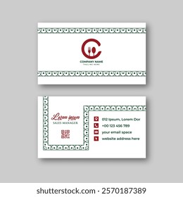 Food business card design template