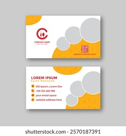 Food business card design template