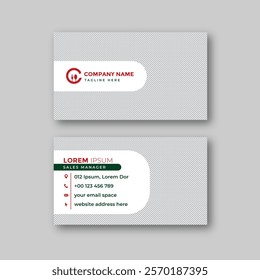 Food business card design template