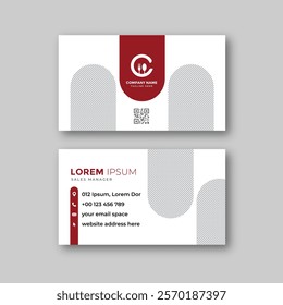 Food business card design template