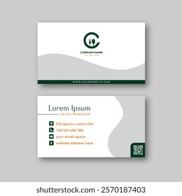 Food business card design template