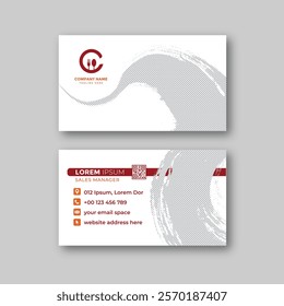 Food business card design template