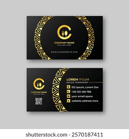 Food business card design template