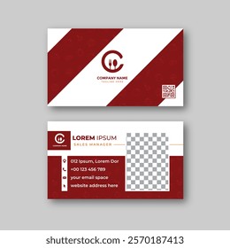 Food business card design template