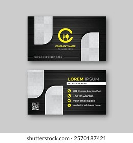 Food business card design template