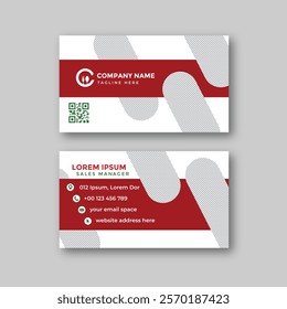 Food business card design template