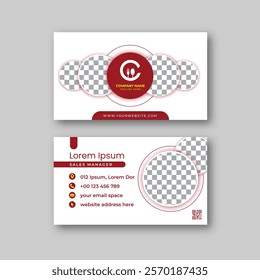 Food business card design template