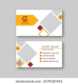 Food business card design template