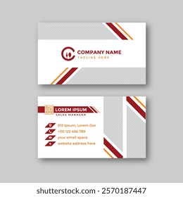 Food business card design template