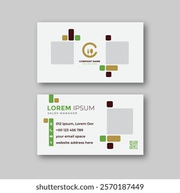 Food business card design template