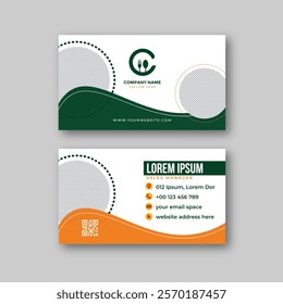 Food business card design template