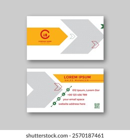 Food business card design template