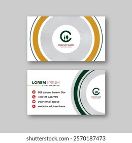 Food business card design template