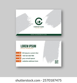 Food business card design template