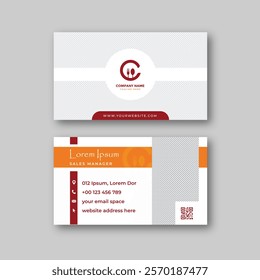 Food business card design template