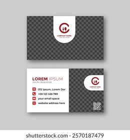 Food business card design template