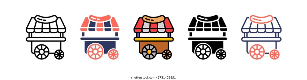 Lebensmittelgeschäft Symbol Mehrere Vektorgrafiken