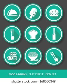 Food buttons,Green version