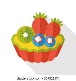 food cake flat icon