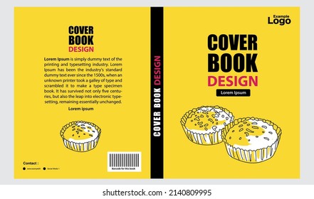Food or Cake Theme Cover Design Book