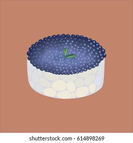 Food, cake, vector illustration 