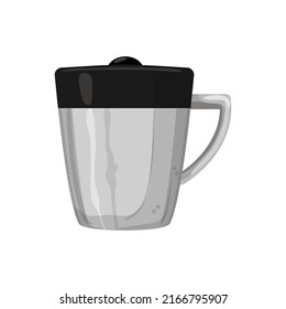 food camp cup cartoon. food camp cup sign. isolated symbol vector illustration