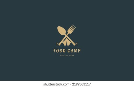 Food Camp Restaurant Logo Design Template