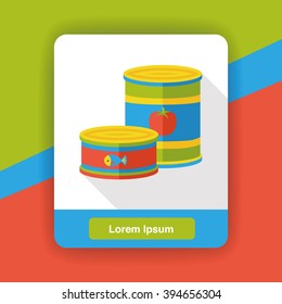 food can flat icon