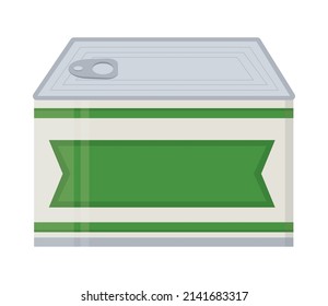 Speisen in Dosensymbol-Vektorgrafik