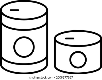Imagen vectorial de icono de Food Can. También se puede usar para aplicaciones web, aplicaciones móviles y medios impresos.