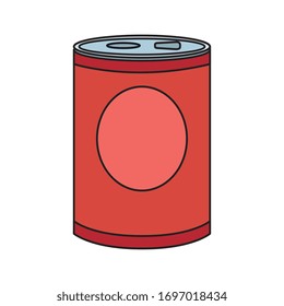 food in can isolated icon vector illustration design