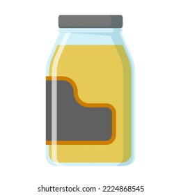 Food in can and jar vector illustration. Tinned goods, sauce for pantry or storage on white background. Food, supermarket, grocery concept