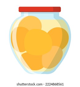Food in can and jar vector illustration. Cartoon tinned goods. Food, supermarket, grocery concept