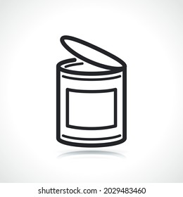 food can or tin icon