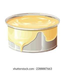 food canned condensed milk icon isolated