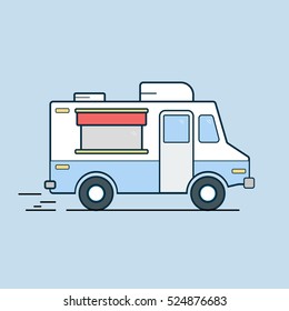 Food car concept, vector illustration